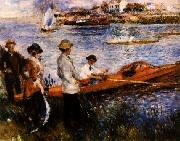 Pierre Renoir Oarsmen at Chatou oil on canvas
